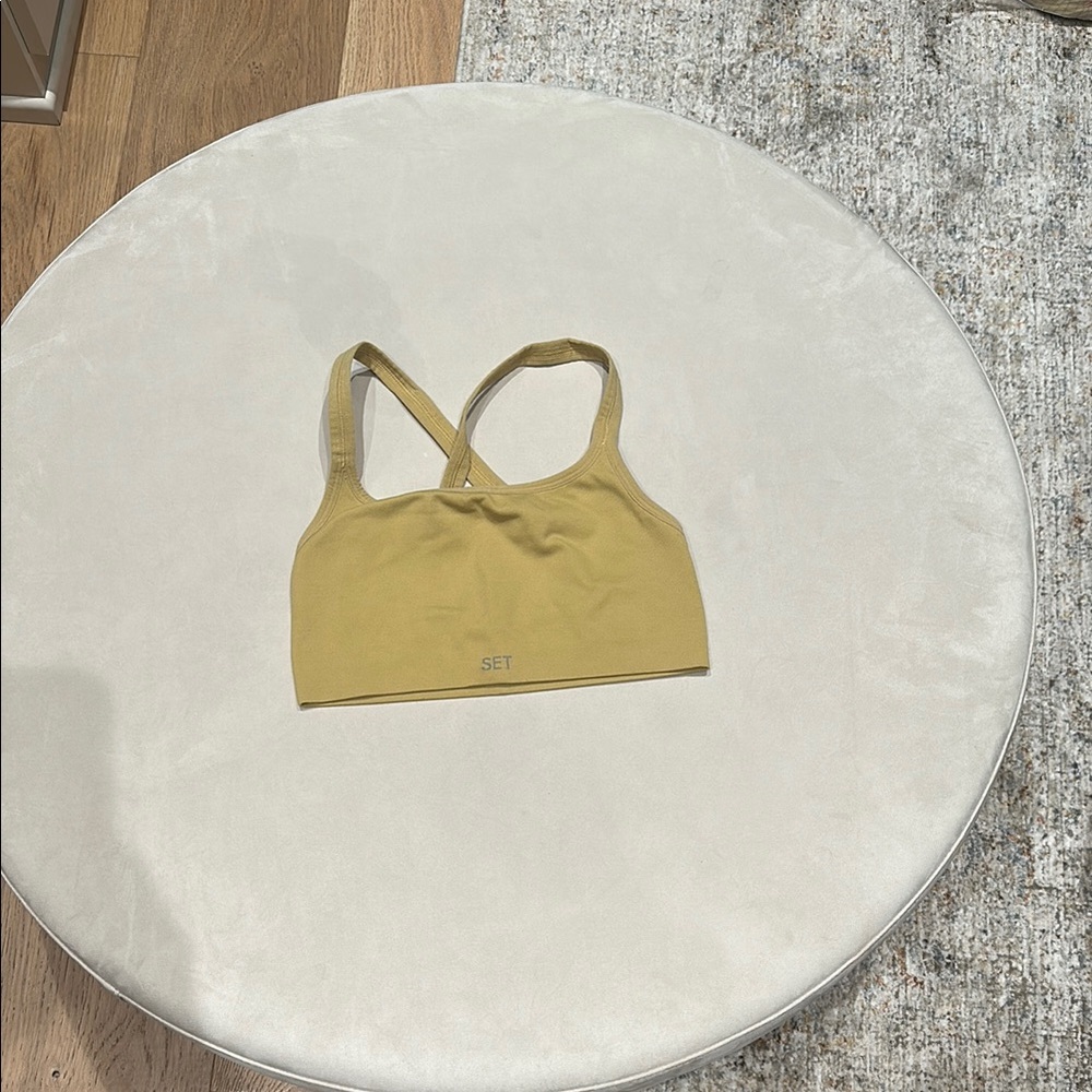 SET Active Mustard Sports Bra